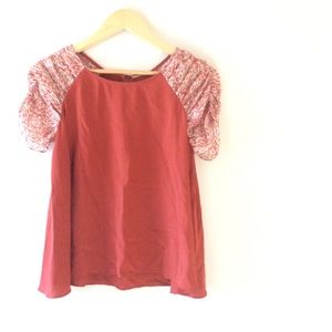 {Loeffler Randall} Silk Swing Blouse